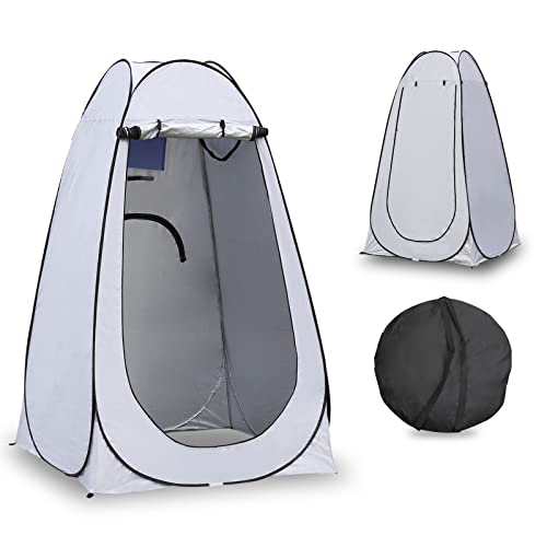 CLIPOP Pop Up Toilettenzelt Umkleidezelt, Outdoor Camping Duschzelt, Anti UV Ankleidezelt für Strand, Angeln, Baden, mit Tragetasche