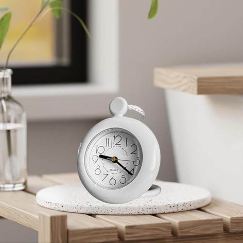 Qianly Bathroom Shower Clock Shower Rope Clock Creative Ornament Shower Timer with Rope Decoration for Kitchen Dormitory Gym Desktop
