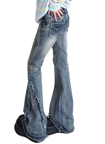 Womens Wide Leg Jeans High Waisted Stretchy Straight Leg Jeans Slim Loose Casual Denim Pants with Pocket4