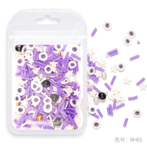 Image of 4 Bags Halloween Nail Charms 3D Mini Pumpkin Eyeball Ghost Bat Monster Charms for Nails Design Nail Slices Nail Decorate for Women Girls DIY Nail Art Decoration and Used for Decoration of Handicrafts