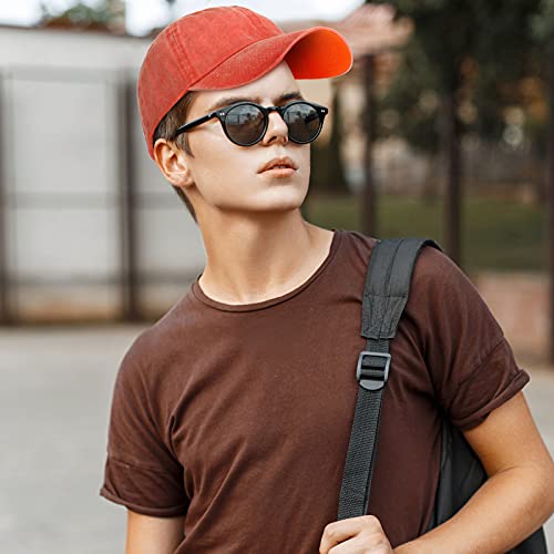 Image of Geyoga 7 Pieces Unisex Vintage Washed Distressed Baseball Hat Baseball Cap for Dad Twill Adjustable Hat