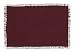 Burlap Merlot Placemat Set of 2 Fringed 12x18"