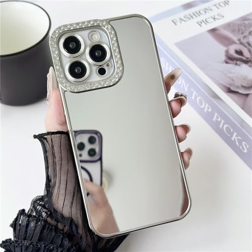Bijoux de luxe coque iPhone 14 15 Pro Max ENILSA diamant miroir