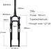 BOLANY Road Bike Suspension Fork 60mm Travel 700C Off-Road Disc Brake XC Air Fork Manual Lock 100 * 12mm Thru Axle Bike Shock