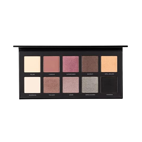 LaRoc Pro – 10 Farbtöne Lidschatten Palette Bunte Augen Make-up Kosmetik Schönheit Hochpigmentierte gepresste Puder…