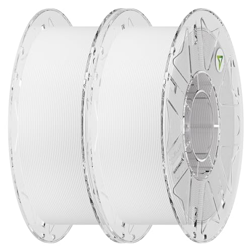 Image of Creality Hyper PLA Filament 1.75mm Bundle 2KG, RFID 3D Printer Filament for High-Speed Printing up to 600mm /s, ±0.03mm Accuracy, 3D Printing Filament for Most 3D Printers (White&White)