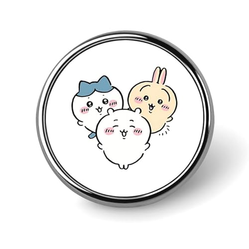バッジ 円形 25mm ちいかわお ブローチ ピンブローチ ピンバッジ ラペルピン ピンバッジ エスディージーズ 襟章 薄型 バッグ飾 コレクション プレゼント