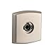 Baldwin R026.PV Pair of 3" Height Soho Privacy Rosettes, Non-Lacquered Brass