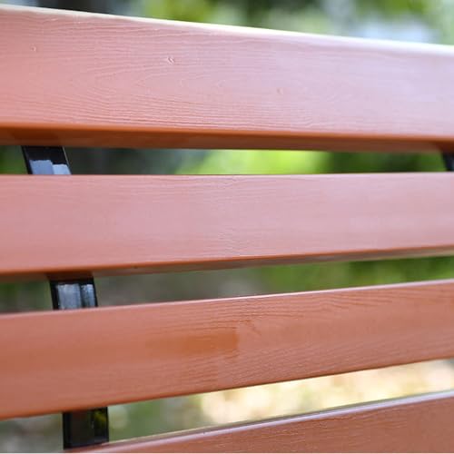 Banc d'extérieur capacité de poids 600 lb en bois de 150 x 53 cm - 4