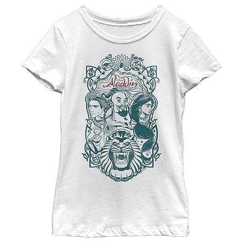 Fifth Sun Little, Big Disney Aladdin Live Action Vintage Set of Three Girls Short Sleeve Tee Shirt