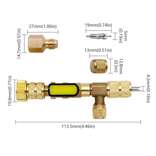 Herramienta Desmontadora de Válvula con Adaptador de Latón miniatura 5