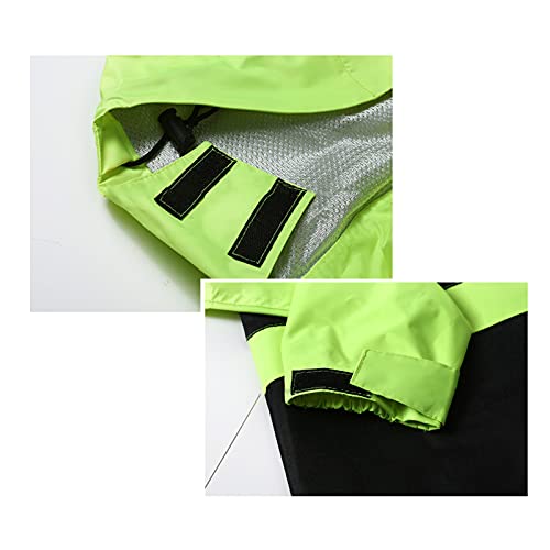 Traje impermeable chaqueta y pantalón para lluvia verde M miniatura 6