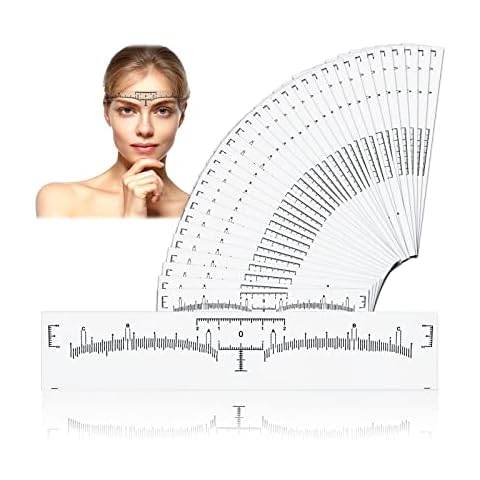 Heqishun 150pcs Adhesive Eyebrow Ruler Stickers Cover
