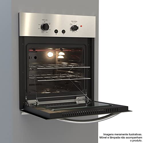 Forno Embutir Gás 50L Cristallo GIII - Venax - Inox - 220V