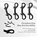 Heavy Duty Double Ended Snap Hooks, 3.5 Inch Zinc Alloy Trigger Clips with Stainless Spring, 110lb Load, Easy One-Hand Operation for Dog Leash, Horse Bucket, Keychain, Farm & Outdoor Use (4 Pack)