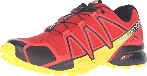 Salomon Speedcross 4 Chaussures de Trail Running Homme, Rouge (Radiant Red/Black/Corona Yellow), 43 1/3 EU
