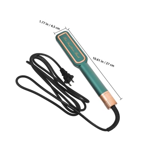 Plancha para el Cabello Abaodam con Placas Cerámicas, Temperatura Ajustable, Color Verde, Voltaje 110 V, Enchufe Estándar EE.UU., Ideal para Viajes y Uso Diario miniatura 2
