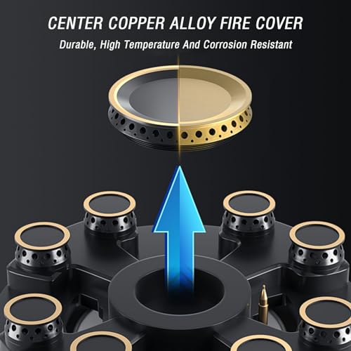 Portable Gas Stove,Cassette Stove,Max 17742.4BTU Single Burner Cassette Stove Piezo-Ceramic Ignition,for Camping Cooking Car Travel Home and Apartment (Color : LPG, Size : Style 2)