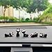 Motaney Cute Cats Car Dashboard Decorations, Funny Cat Playing Ornaments Rear View Mirror Accessories Center Console Decor, Car Accessories Interior for Women/Men