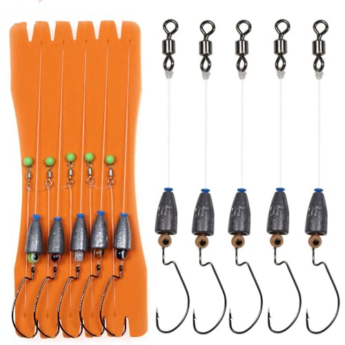 Kit de pesca Texas y Carolina con 10 piezas