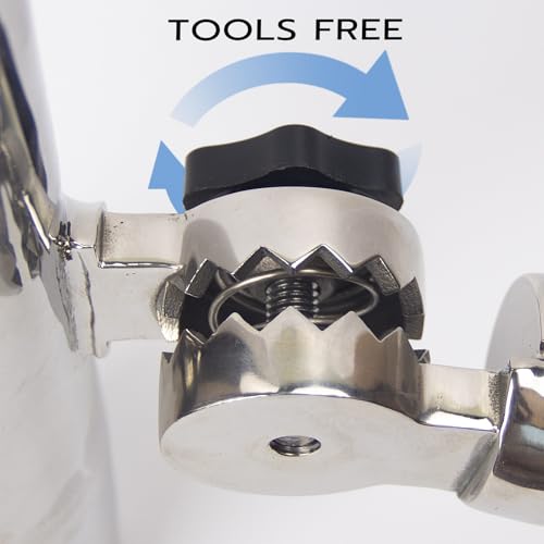 Mojiate Boat Fishing Rod Holder Outrigger Mount Stainless Steel Yacht Rod Rack Pod Adjustable-2PCS - Thumbnail 6