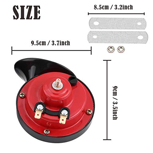 Tinkel Horns for Trucks 300DB Corne d'escargot électrique à air fort, Kit de klaxons étanches 12V Super fort pour camions, voitures, motos, vélos et bateaux 2 PCS - Image 3