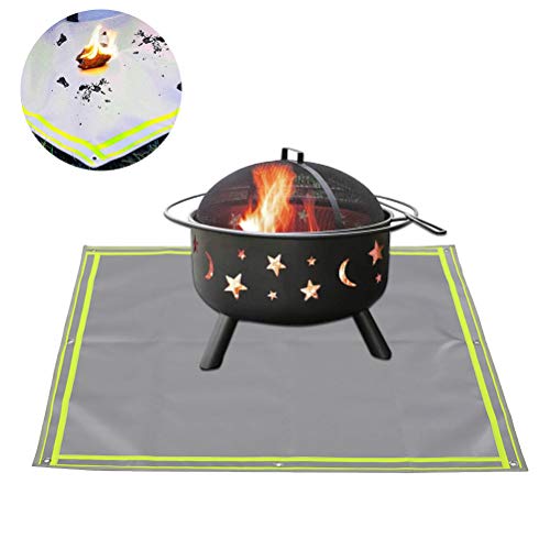 Fencelly Fire Pit Mat 59 "x 59" voor dek, vochtbestendige branddeken brandwerende mat, bescherm uw dek terras gras voor indoor outdoor BBQ vreugdevuur camping grillen brandverdediger - Image 4