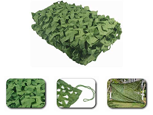 LEJUNJIE Filet de Camouflage Militaire Woodland Camouflage Net Camping Chasse Crème Solaire Net Partie Cachée Décoration Stores 2x3M(6.6x10FT) Cover