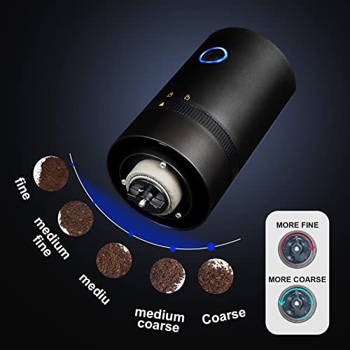 Paracity Coffee Grinder Electric Burr, Small Cordless Coffee Grinder Mini With Multi Grind Setting, Portable Coffee Bean Grinder Automatic For Camping/ Drip/ Espresso/ Pour Over French Press, Usb #TOP4