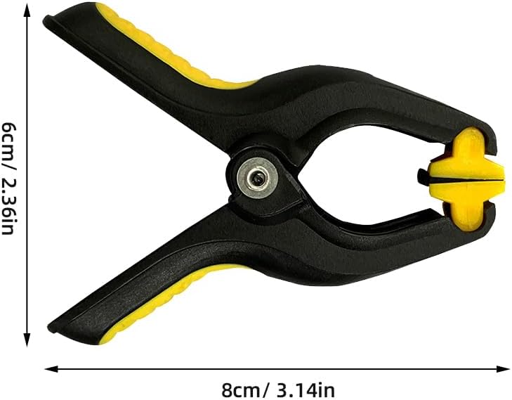 Mikikit 8-Pack LCD Screen Fastening Clamps with Scratch-Free Sponge Pads – Even Pressure for Seamless Phone & Tablet Screen Repairs, One-Hand Spring Action for DIY Fixes