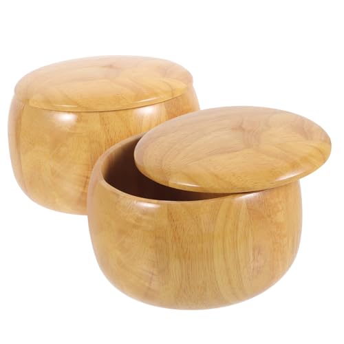 Boîte en bois rangement pièces échecs Go Toddmomy grand conteneur portable maison salle de jeu