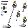 Cordless Vacuum Cleaner 48Kpa/580W/60Min, Rechargeable Wall-Mounted/1.5L Vacuum Cleaners for Home, Anti-Tangle Self-Standing Vacuum with Touch Screen, Upright Vacuums for Pet/Hardwood Floor/Carpet/Car
