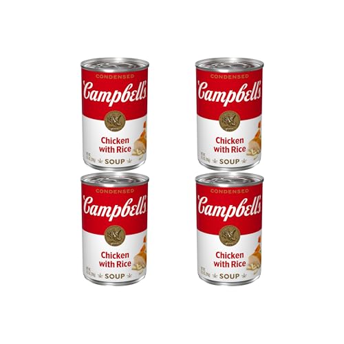 Campbell’s Condensed Chicken with Rice Soup, 10.5 Ounce Can (Pack of 4)