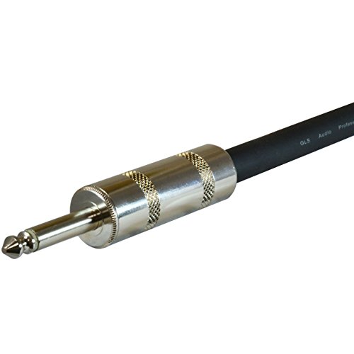 Gls Audio 1/4" Jumbo Plugs For Speaker Cables, Patch Cables, Snakes - Ts Male Mono 1/4 Inch Phono 6.3Mm Phone Plug Bulk - 4 Pack #TOP2