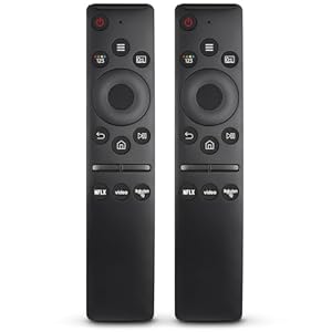 2er-Pack Universal Fernbedienung für alle Samsung Fernseher LED QLED UHD Frame Solar 4K 8K Smart TV Original Remote, Universalfernbedienung mit Shortcut Taste