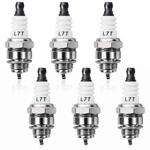 6 Pièces Bougie L7t, Bougie pour Ngk Bpmr7a, Boug ie Bpmr7a, Bou gie Debroussailleuse, Bougi e DéBroussailleuse, pour STIHL et HUSQVARNA Tronçonneuse et Tondeuse à Gazon