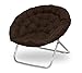 Urban Shop Oversized Saucer Chair, Brown