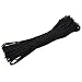 100ft Type III 7 Strand Core Paracord 550 Parachute (16# Black)