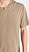 Vince Mens SLUB Split Neck S/S, Olive Moss, X-Large