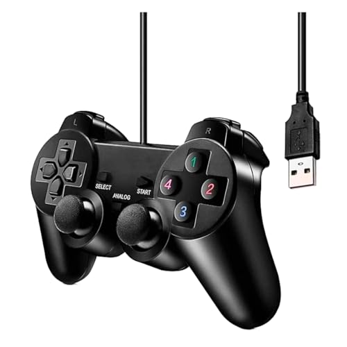 Controle Usb para PC Computador Notebook Joystick Dualshock Analó...