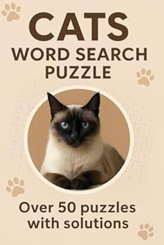 Paperback CATS Word Search Puzzle: Over 50 Puzzles with solutions Book