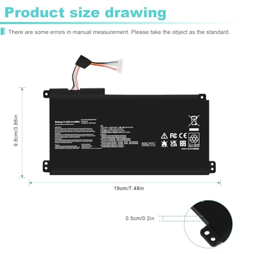 Image of B31N1912 C31N1912 Battery for Asus VivoBook 14 E410M E410MA L410M L410MA E410KA E510MA E510KA F414MA L510MA R522MA E410MA-EK007TS EK087T E410MA-EK991TS E410MA-EK026TS 0B200-03680000 3ICP5 /57 /80
