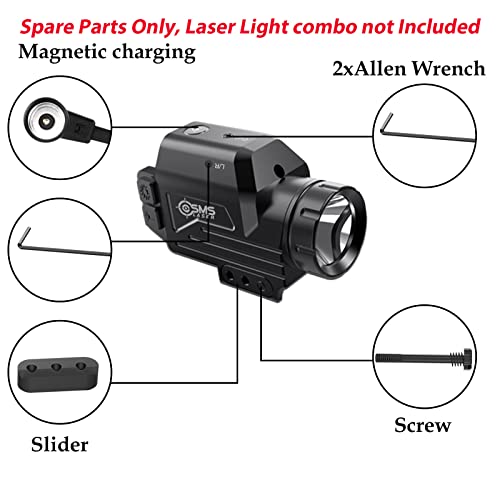 Smslaser 1 Usb Magnetic Charging Cable + 2 Allen Wrenches + 1 Slider + 1 Small Screw With The Spring For Gl50 1000 Lumens Tactical Flashlight Laser Combo #TOP1