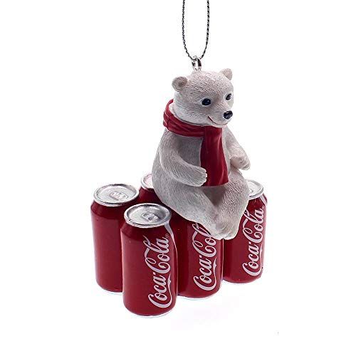 Coca-Cola Cub with 6-Pack Cans Christmas Ornament CC2203