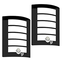 Harper Living Outdoor Wall Lights With Pir Sensor, Black Industrial Retro Outside Lights Mains Powered Weatherproof Ip65 By B&Q - View #4