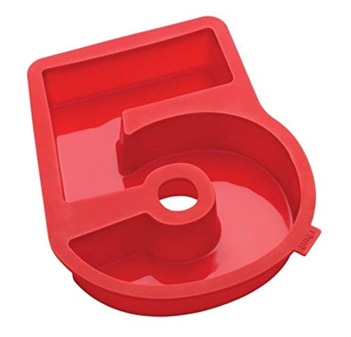 Lekue Number 5 Cake Mold, Red - Thumbnail 2