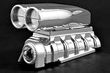 RPM R/C Products 73543 Chrome Shotgun Style Mock Intake & Blower