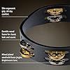 Meinl Percussion Compact Wood Tambourine - 2-Row Tambourine - 8-inch Diameter - Siam Oak / Brass and Steel, Black / Natural (CTA2M-BK) #2