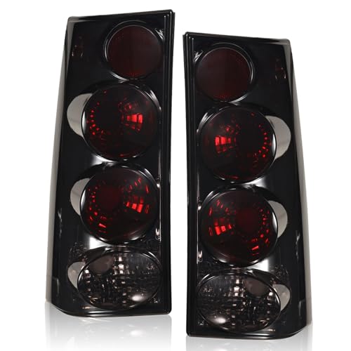 Boine Tail Light Compatible With 2003-2023 Chevy Express GMC Savana Van 1500 2500 3500 Driver and Passenger Side Rear Light Brake Lamps (Black Smoke)