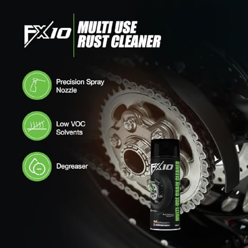 Image of Chain Cleaner Spray 135 ml Multi Use Degreaser Aerosol Fast Dry Residue Free Formula Removes Grease Dirt Grime for Bike Motorcycle Chain Sprocket Gear Cleaner Anti Rust